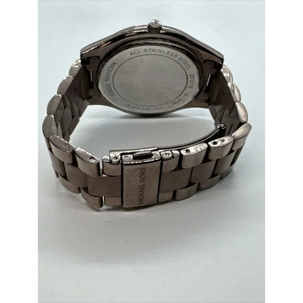 Michael Kors Slim Runway MK3418 Women's Stainless Steel Analog Dial Watch JNA426